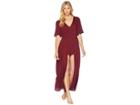 American Rose Aliana Short Sleeve Romper (wine) Women's Jumpsuit & Rompers One Piece