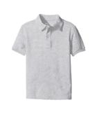 Nautica Kids Husky Short Sleeve Pique Polo (big Kids) (grey Heather) Boy's Short Sleeve Pullover