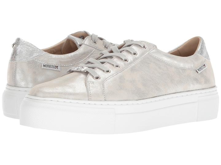 Mephisto Gyna (off-white Monaco/silver Ice) Women's  Shoes