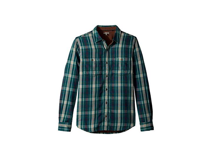 Toad&co Dually Long Sleeve Shirt (blue Spruce) Men's Long Sleeve Button Up