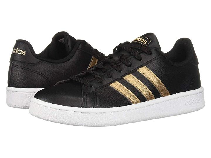 Adidas Grand Court (core Black/copper Metallic/footwear White) Women's Shoes