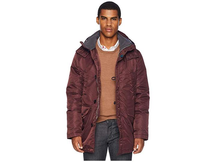 Paul Smith Nylon Down Coat (burgundy) Men's Coat