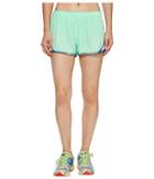 New Balance Accelerate 2.5 Printed Shorts (agave Green) Women's Shorts