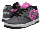 Heelys Propel Terry (little Kid/big Kid/adult) (charcoal/pink Terry Logo) Girls Shoes