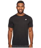 New Balance Accelerate Short Sleeve (black) Men's Short Sleeve Pullover