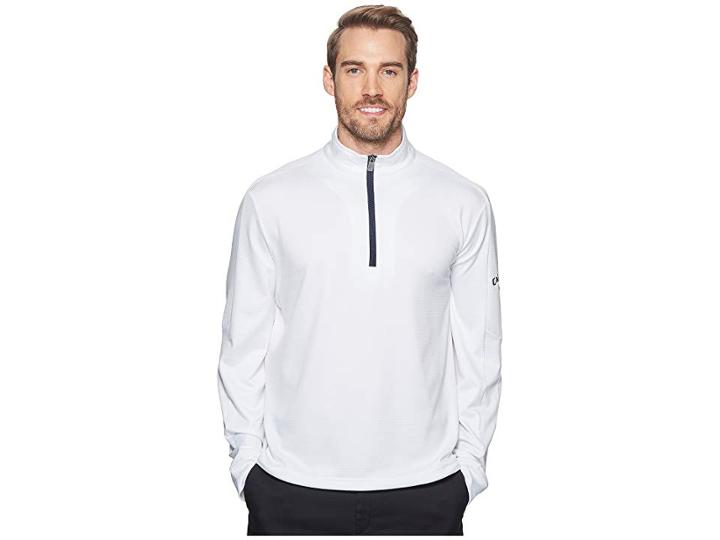 Callaway Heather Waffle-fleece 1/4 Zip Midlayer (bright White) Men's Clothing