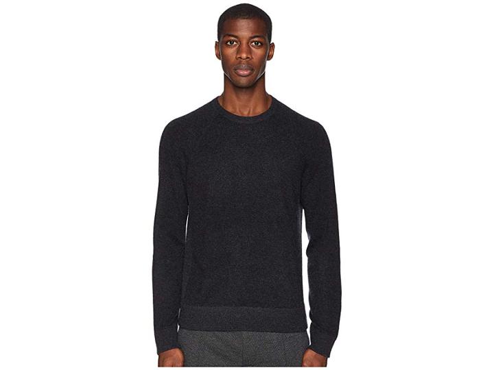 Vince Birdseye Crew (charcoal/black) Men's Clothing