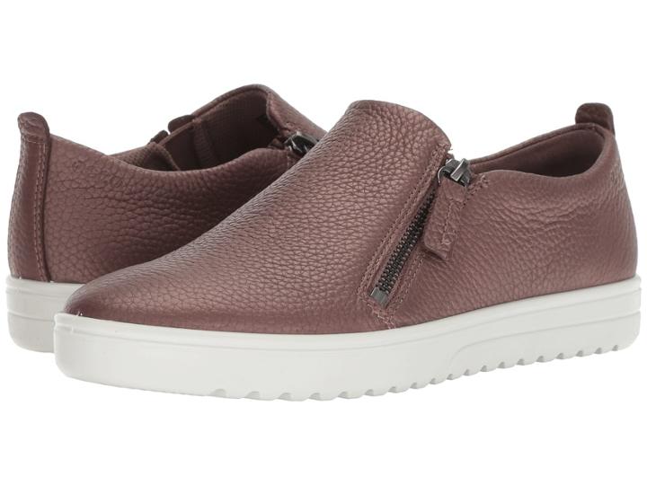 Ecco Fara Zip (deep Taupe/bronze Cow Leather/cow Leather) Women's Shoes