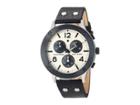 Lucky Brand Rockpoint Lw00109 (black Leather Band/two-tone) Watches