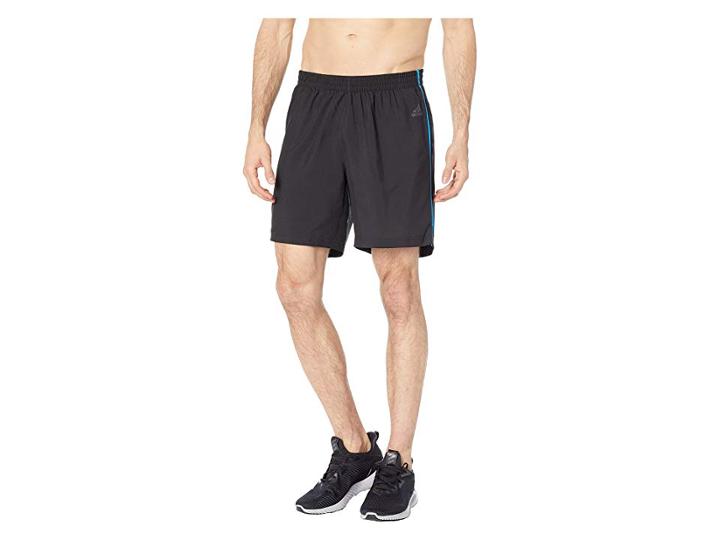 Adidas Response 7 Shorts (black/bright Blue) Men's Shorts