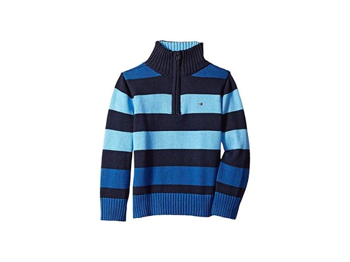 Tommy Hilfiger Kids Randy Sweater (toddler/little Kids) (monaco Blue) Boy's Sweater