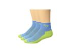 Drymax Sport Lite Trail 1/4 Crew 3-pair (tollefson Sky Blue/sublime) Women's Crew Cut Socks Shoes