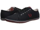 Fred Perry Kingston Twill (navy/england Red/white) Men's Lace Up Casual Shoes