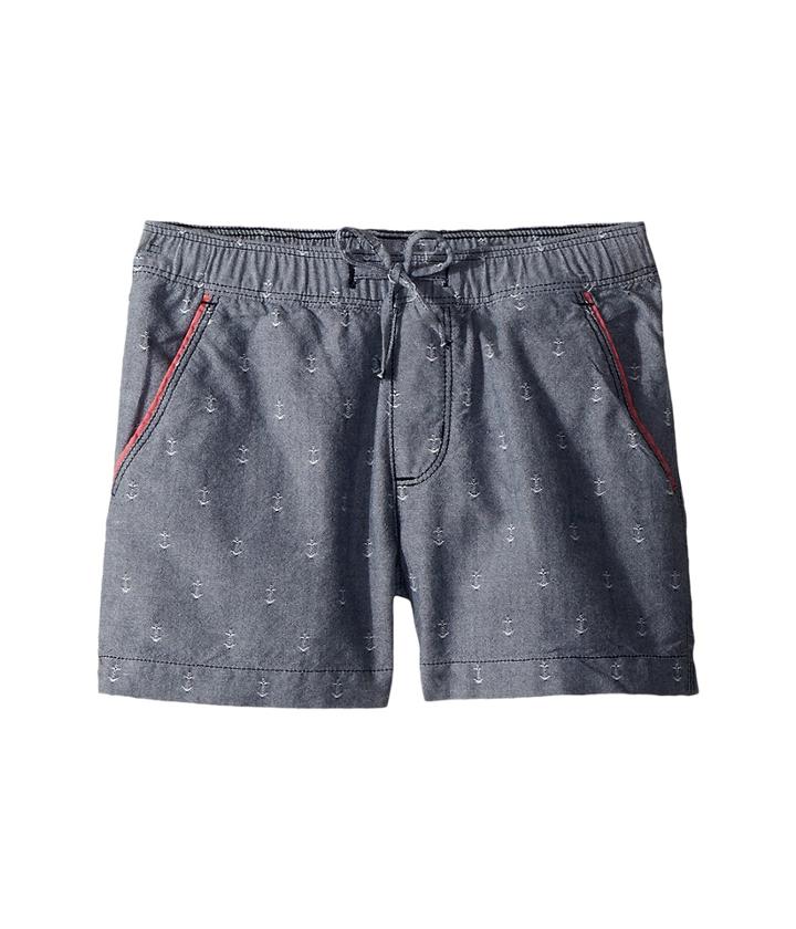 Columbia Kids Solar Fade Shorts (little Kids/big Kids) (collegiate Navy Anchors Print) Girl's Shorts