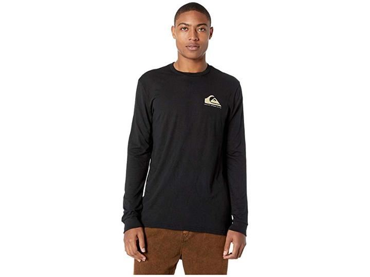Quiksilver Waterman Nicest Way To Fish Technical Long Sleeve Tee (black) Men's T Shirt