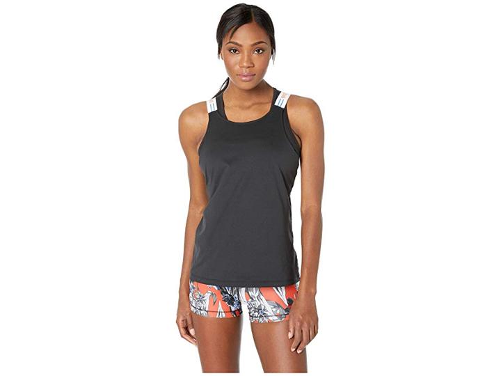 Nike Training Hypercool Femme Elastika Tank (black/game Royal) Women's Clothing