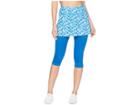 Skirt Sports Lotta Breeze Capri (shatter Print/true Blue) Women's Skort