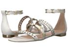 Massimo Matteo 3 Band Ankle Strap (white) Women's Shoes