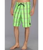 Hurley Puerto Rico Boardshort (neon Green 2) Men's Swimwear