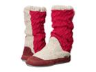 Acorn Slouch Boot (red Cable Knit) Women's Slippers