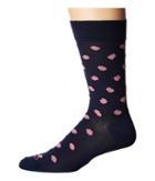 Etro Polka Dot Socks (blue) Men's Crew Cut Socks Shoes
