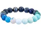 Dee Berkley Fifth Chakra Communication Gemstone Beaded Bracelet (multi/blue) Bracelet