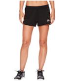 Adidas D2m Knit Shorts (black/real Coral) Women's Shorts