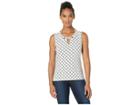 Tommy Hilfiger Printed Gromet Knit Top (ivory/midnight) Women's Blouse