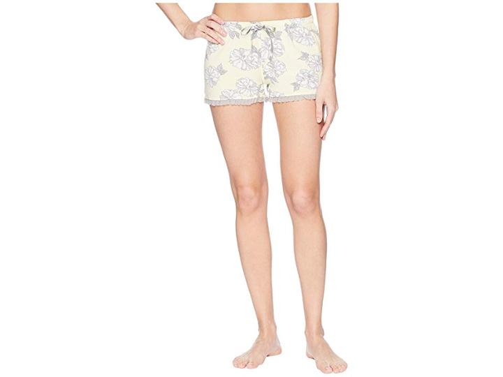 P.j. Salvage Sunshine Days Floral Shorts (pale Yellow) Women's Shorts