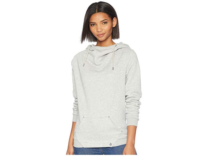 Volcom Walk On By High Neck (heather Grey) Women's Coat