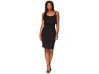 Michael Michael Kors Solid Flounce Tank Dress (black) Women's Dress