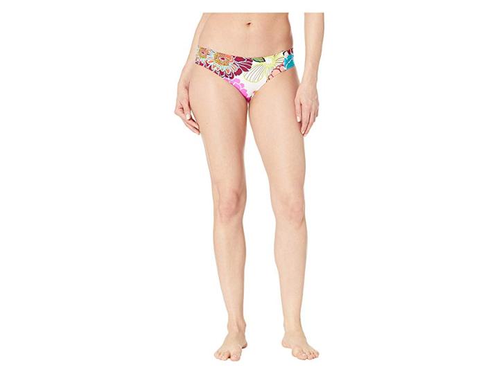Trina Turk Radiant Blooms Shirred Side Hipster Bottoms (multicolored) Women's Swimwear