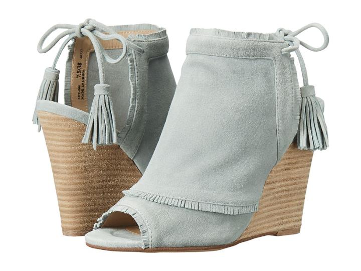 Kristin Cavallari Latakia Wedge Sandal (blue Kid Suede) Women's Wedge Shoes