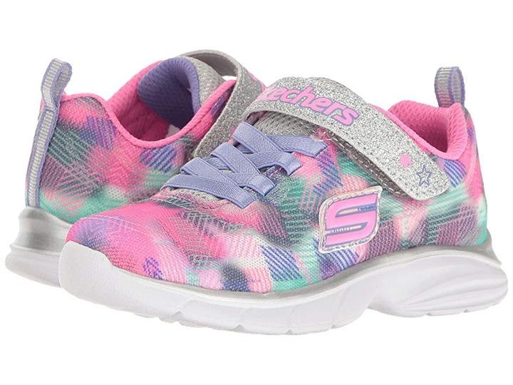 Skechers Kids Spirit Sprintz Rainbow Razzles (little Kid/big Kid) (silver/multi) Girl's Shoes