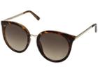 Guess Gf0324 (shiny Tortoise With Gold/brown Gradient Lens) Fashion Sunglasses