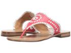 Jack Rogers Blair (bright Pink/white) Women's Sandals