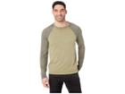 Lucky Brand Color Block Micro Terry Tee (loden Green) Men's T Shirt