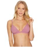 Vitamin A Swimwear Moss Top (rose Rib) Women's Swimwear