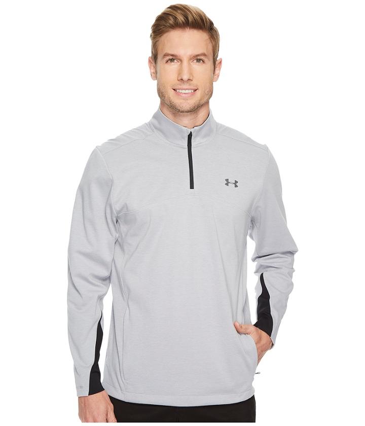 Under Armour Golf Storm Elements 1/4 Zip (overcast Gray/rhino Gray/rhino Gray) Men's Long Sleeve Pullover