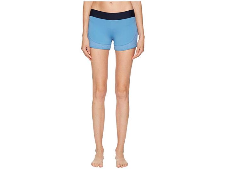 Adidas By Stella Mccartney Hot Yoga Shorts Cf9286 (blue) Women's Shorts