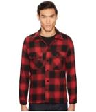 Naked & Famous Nep Buffalo Check Work Shirt Jacket (red/black) Men's Coat