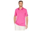 Adidas Golf Ultimate Heather Polo (real Magenta) Men's Clothing