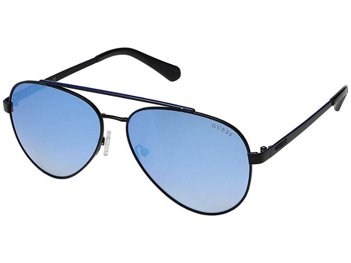 Guess Gu6918 (matte Black/blue Mirror) Fashion Sunglasses