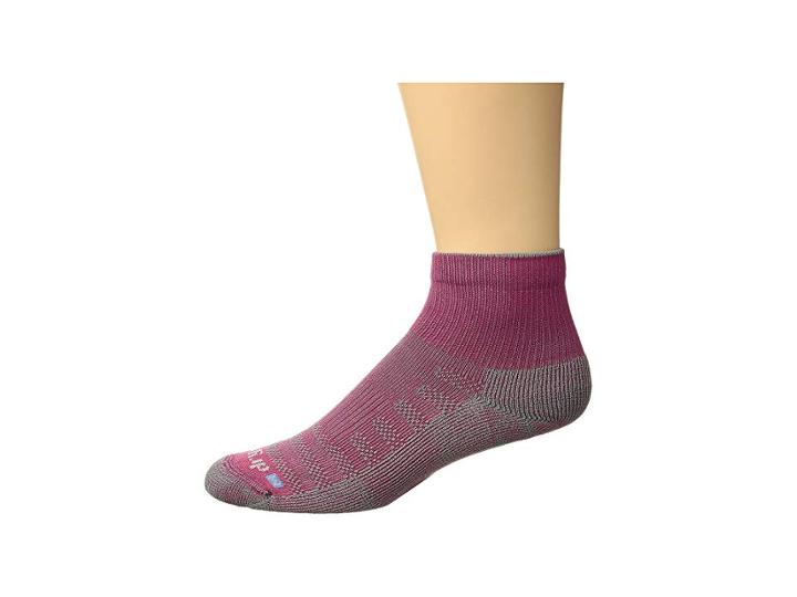 Drymax Sport Hiking 1/4 Crew 1-pair (pink/anthracite) Women's Crew Cut Socks Shoes