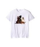 Dolce & Gabbana Kids Patch Canine Family T-shirt (big Kids) (white Print) Boy's T Shirt