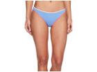 Vince Camuto Sun Block Solids Contrast Binding Reversible Bikini Bottoms (lagoon) Women's Swimwear