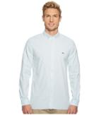 Lacoste Long Sleeve Solid Oxford Stretch Button Down Collar Slim (rill) Men's Long Sleeve Button Up