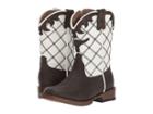 Roper Kids Steerhead (toddler) (brown Faux Leather Vamp White Shaft) Cowboy Boots
