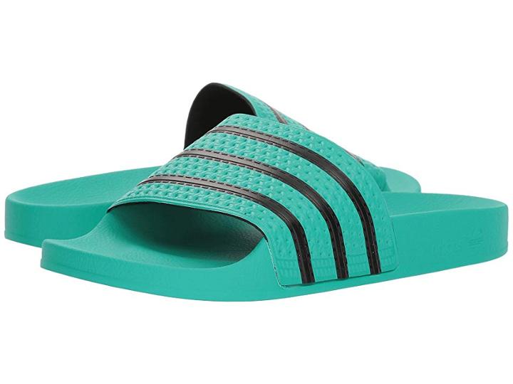 Adidas Originals Adilette (hi-res Green S18/core Black/hi-res Green S18) Men's Slide Shoes