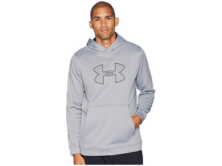 Under Armour Performance Fleece Hoodie (steel/black) Men's Sweatshirt